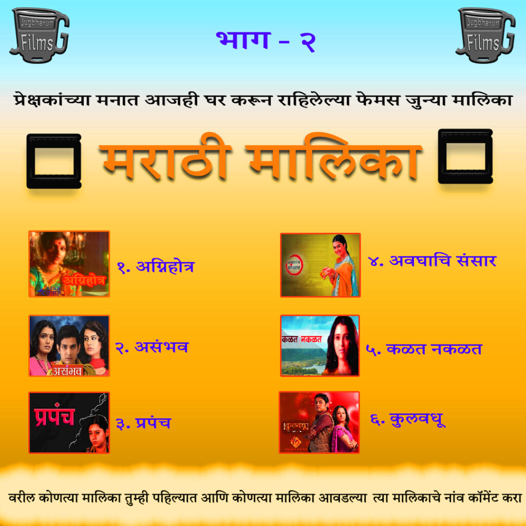 Old Femous marathi tv series information and review