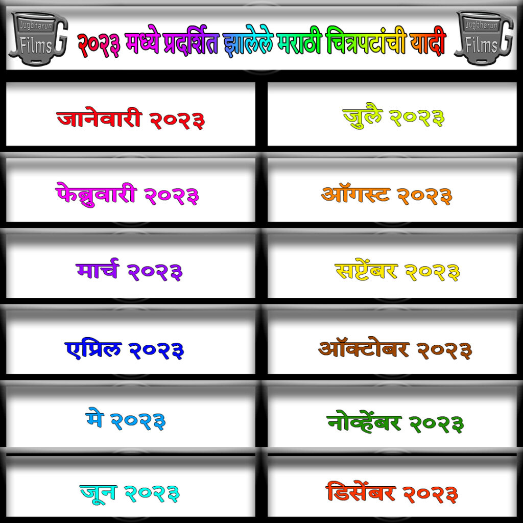 Marathi Films list release in 2023, Marathi Films reviews and information