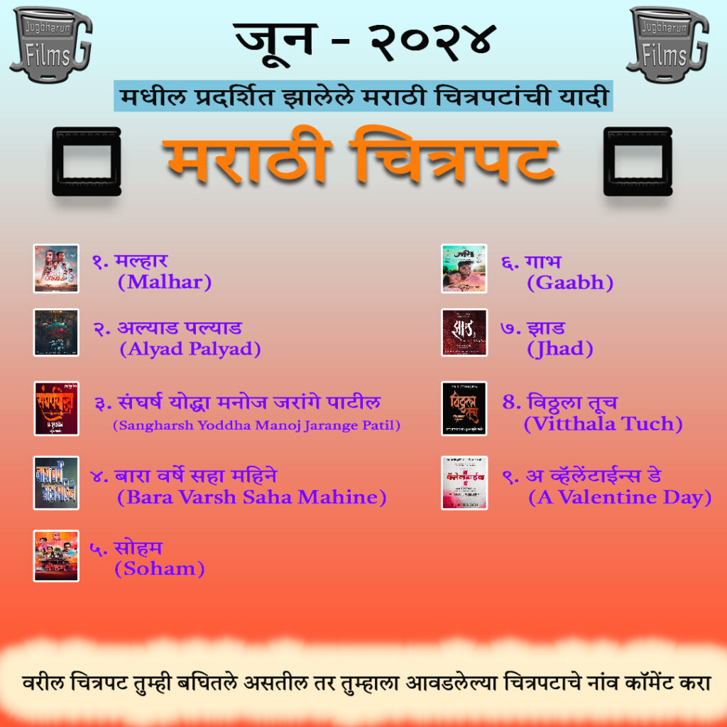 June 2024 marathi movie list 1