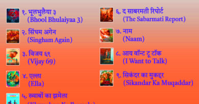 List of Hindi Movies released in November 2024 and Movie Reviews