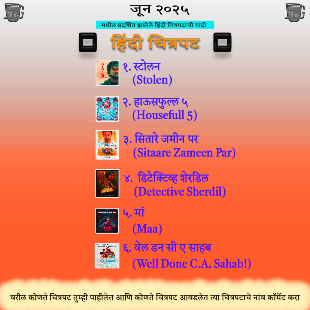 List of Hindi Movies released in June 2025 and their reviews